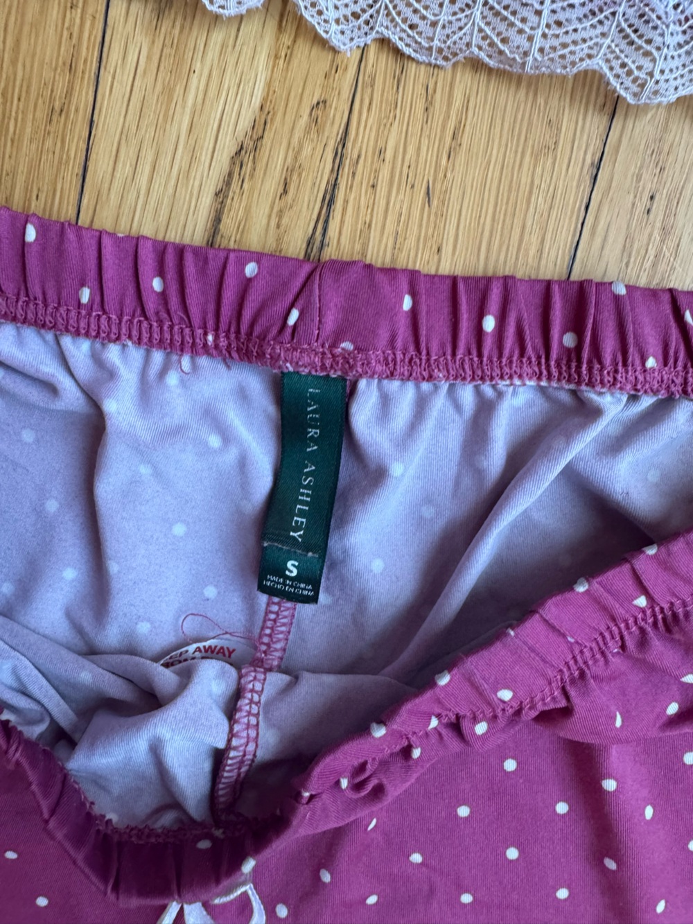 Pink polka dot satin babydoll cami shorts sleep set - Laura Ashley - Picture 4 of 5